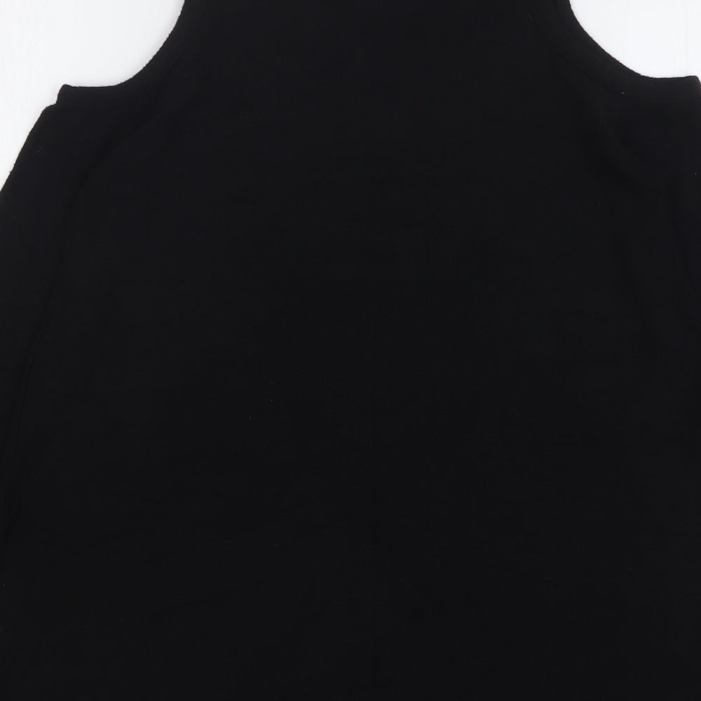 River Island Womens Black Round Neck Viscose Pullover Jumper Size 8