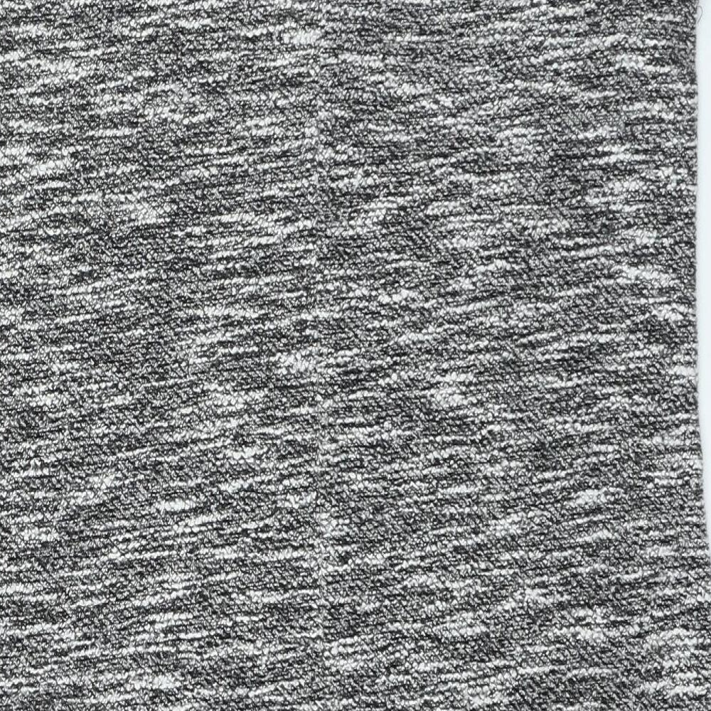 Miss Selfridge Womens Grey Polyester Jumper Dress Size 10 Round Neck Pullover