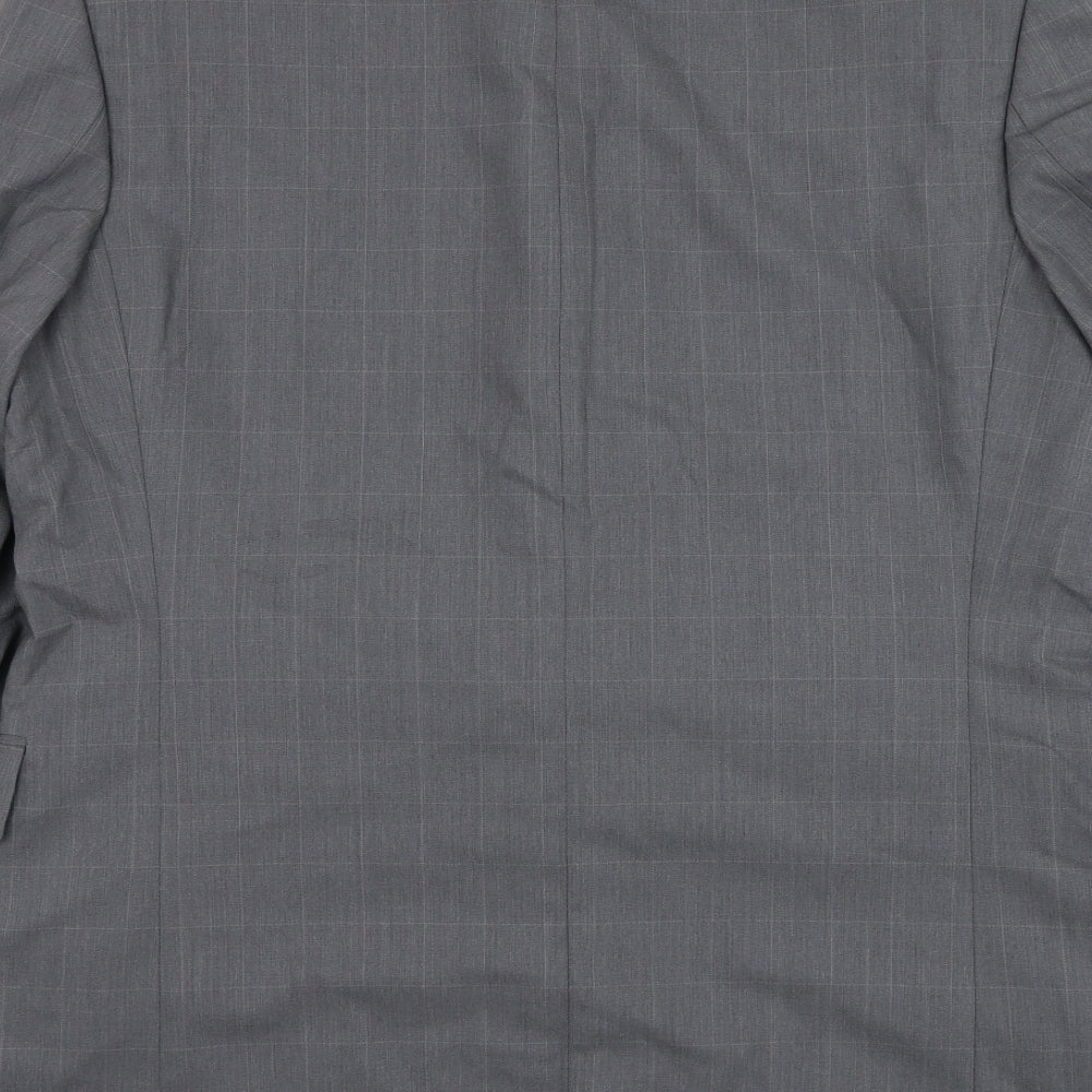 Lino Vierra Mens Grey Wool Jacket Suit Jacket Size 42