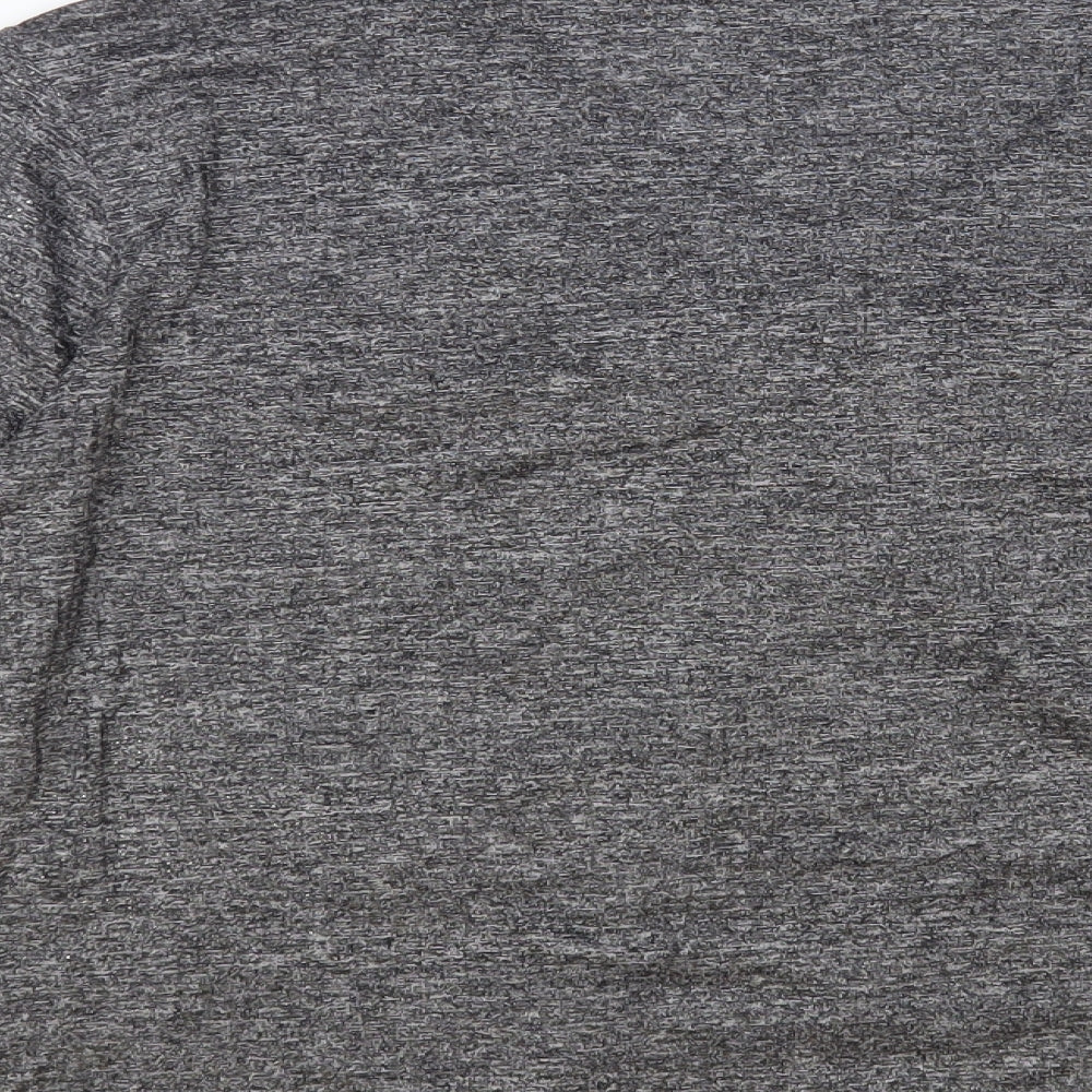 Gerard Womens Grey Polyester Basic Blouse Size 16 V-Neck