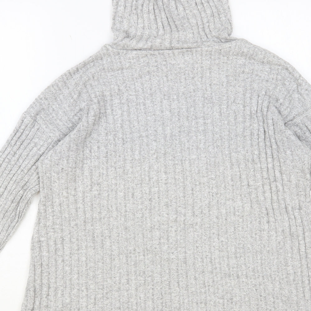 George Womens Grey Viscose Pullover Hoodie Size S Pullover