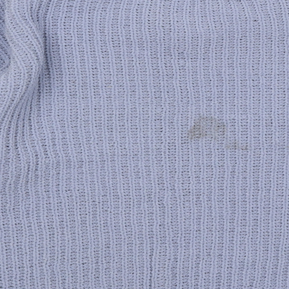 Marks & Spencer Girls Blue Round Neck Polyester Pullover Jumper Size 11-12 Years Pullover - Lace up Detail