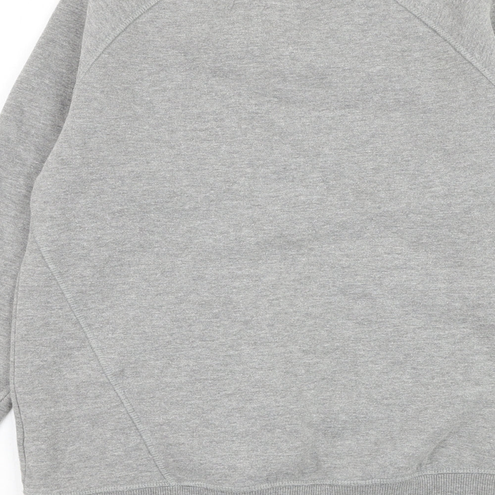Golddigga Girls Grey Cotton Pullover Sweatshirt Size 13 Years Pullover