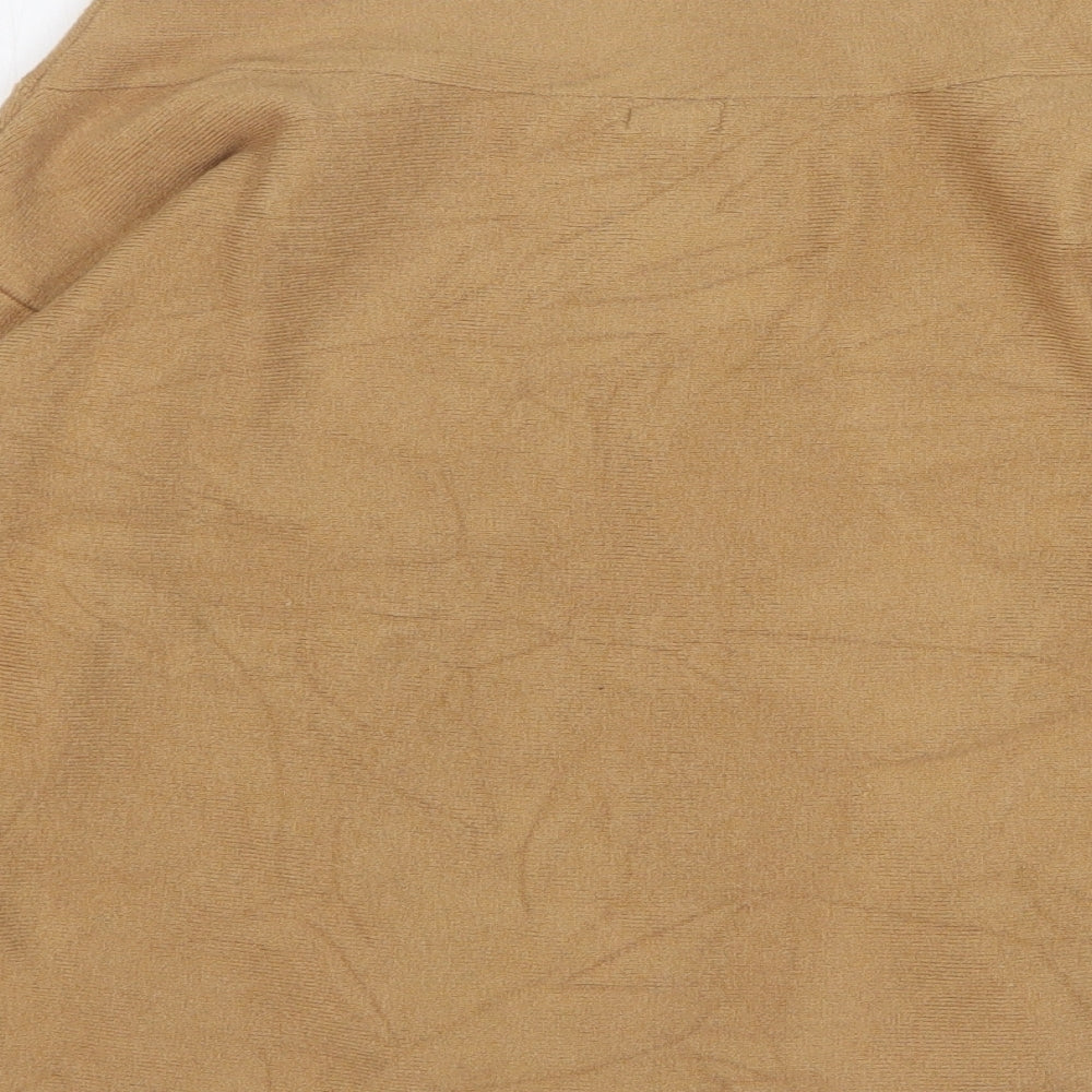 River Island Womens Beige Boat Neck Striped Viscose Pullover Jumper Size 10