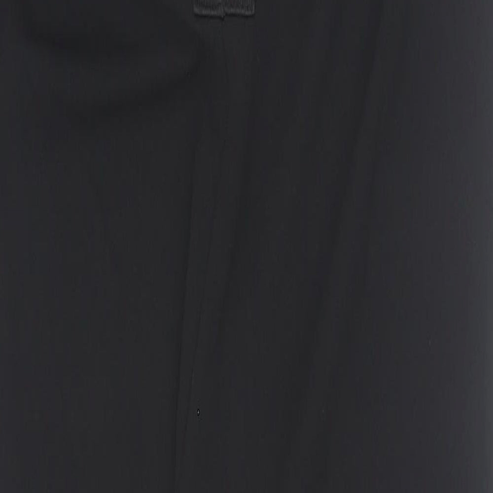 Allyson Womens Black Argyle/Diamond Polyester Jumpsuit One-Piece Size S Zip