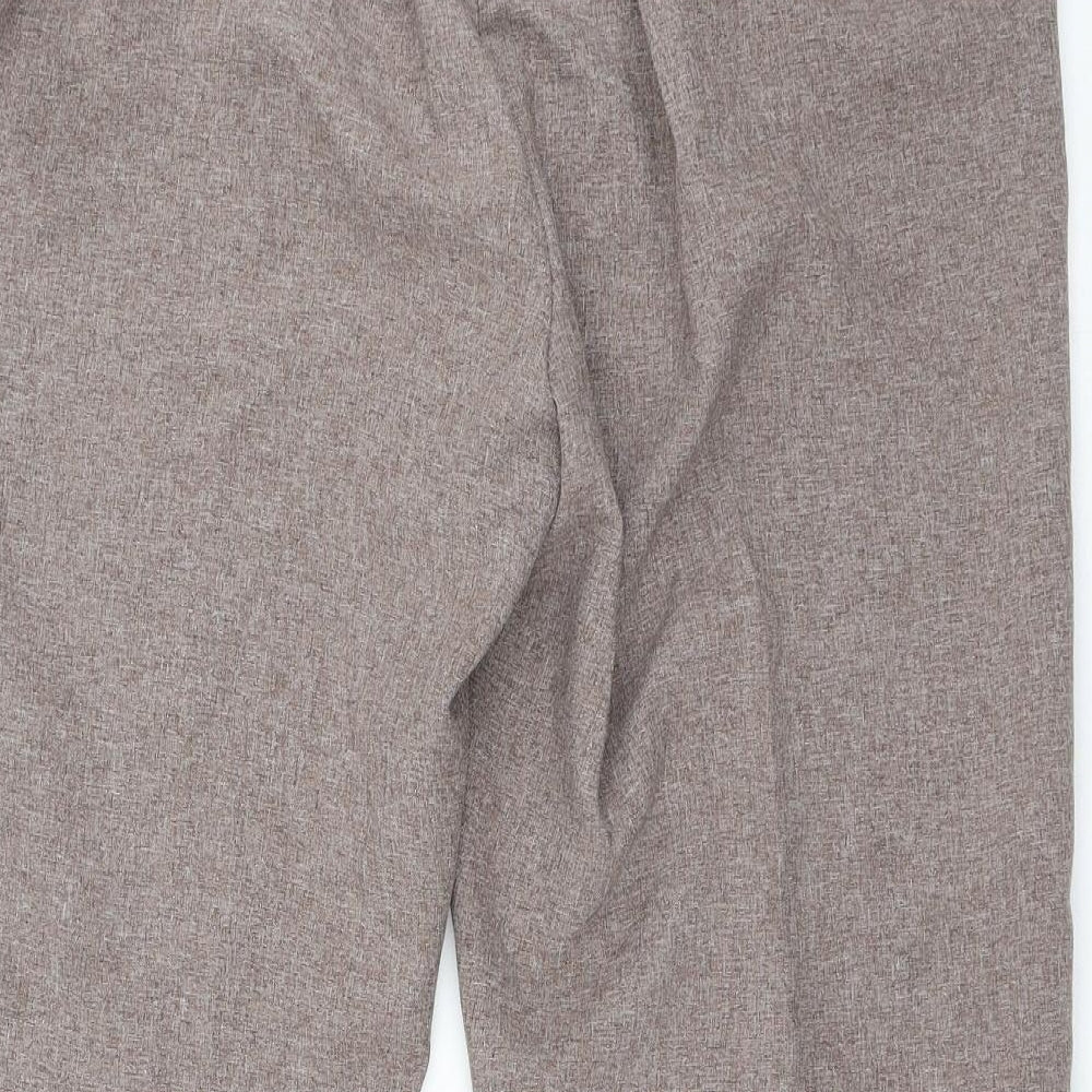 Emma Collction Womens Brown Polyester Trousers Size 18 L26 in Regular
