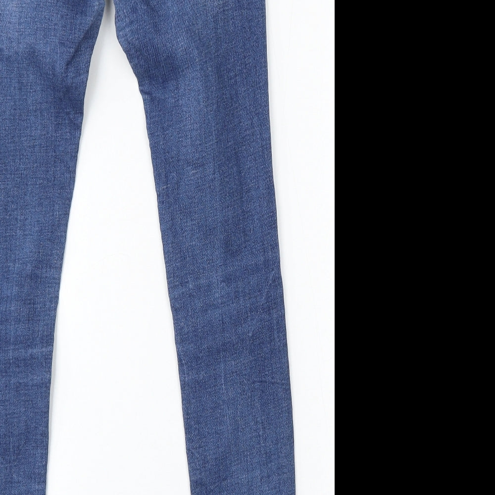 VS Miss Womens Blue Cotton Skinny Jeans Size XS L31 in Regular Button