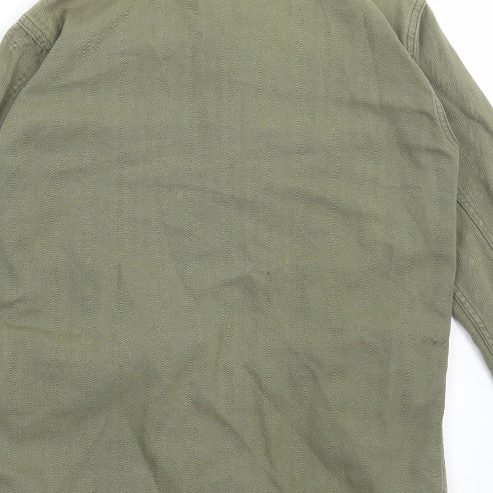 Topshop Womens Green Jacket Size 6 Button