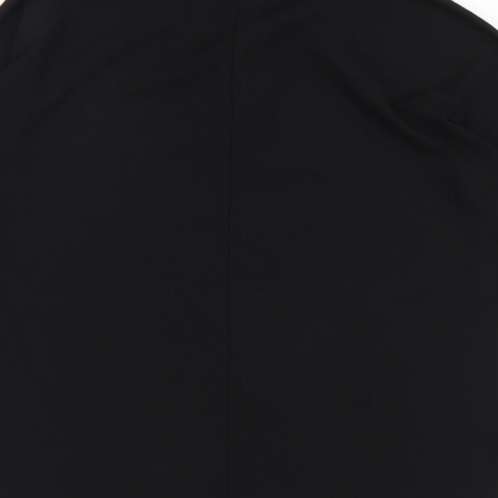 Gallery Womens Black Polyester Basic Blouse Size S V-Neck