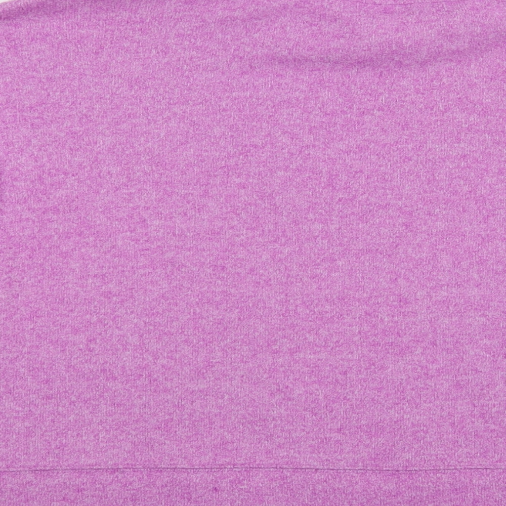 Dunnes Stores Womens Purple Roll Neck Polyester Pullover Jumper Size M