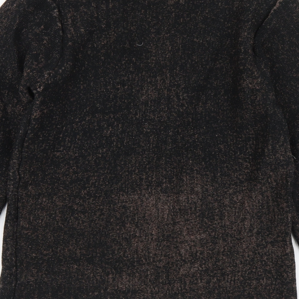 Sweewe Womens Black Round Neck Acrylic Pullover Jumper Size S