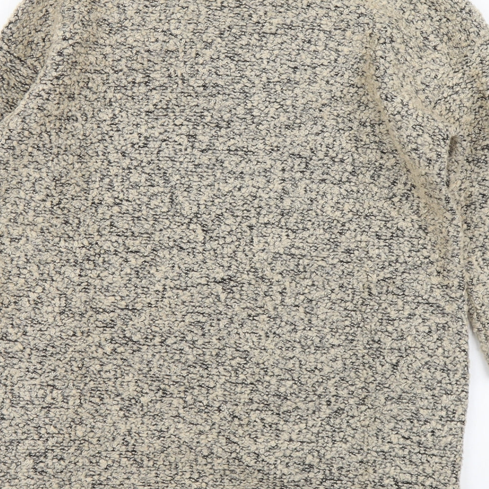 NEXT Womens Beige Round Neck Polyester Pullover Jumper Size 6