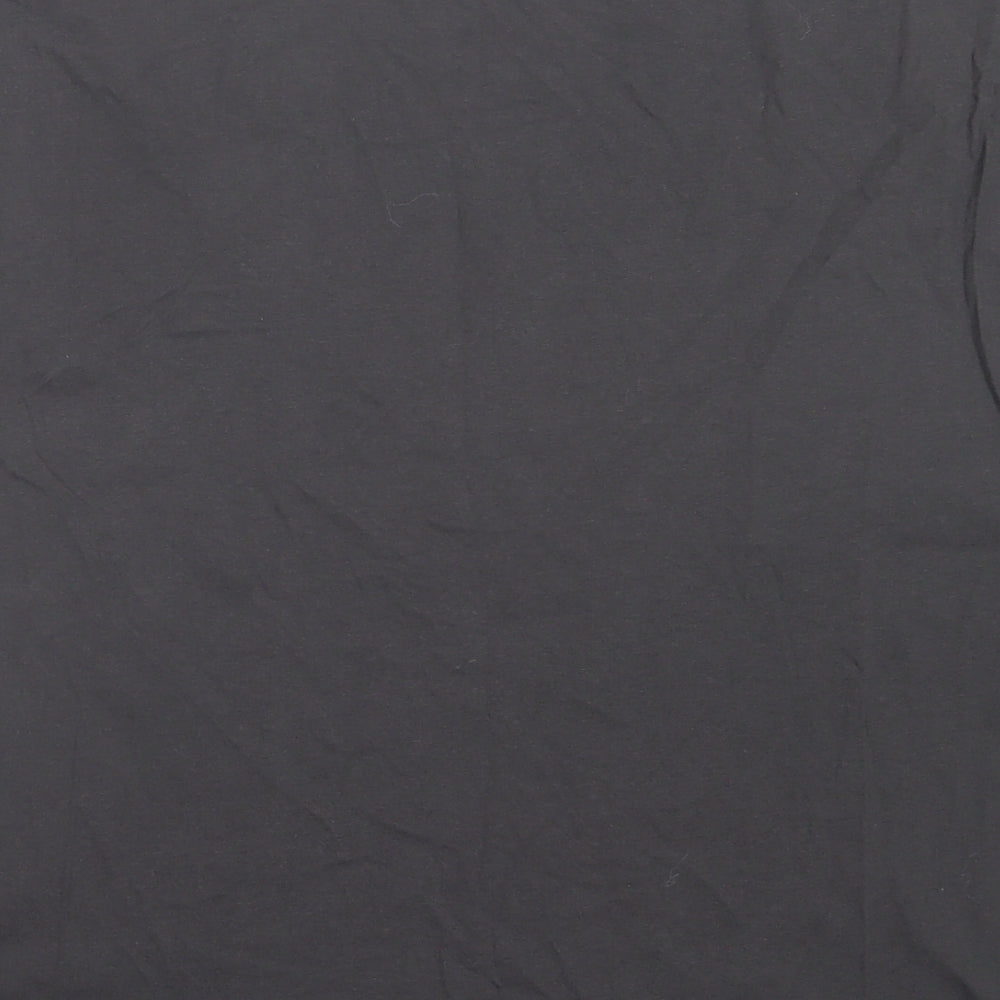 RESERVED Womens Grey Cotton Basic T-Shirt Size L Crew Neck