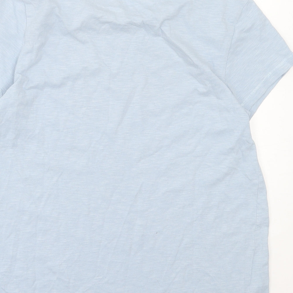 NEXT Girls Blue Cotton Basic T-Shirt Size 10 Years Crew Neck Pullover