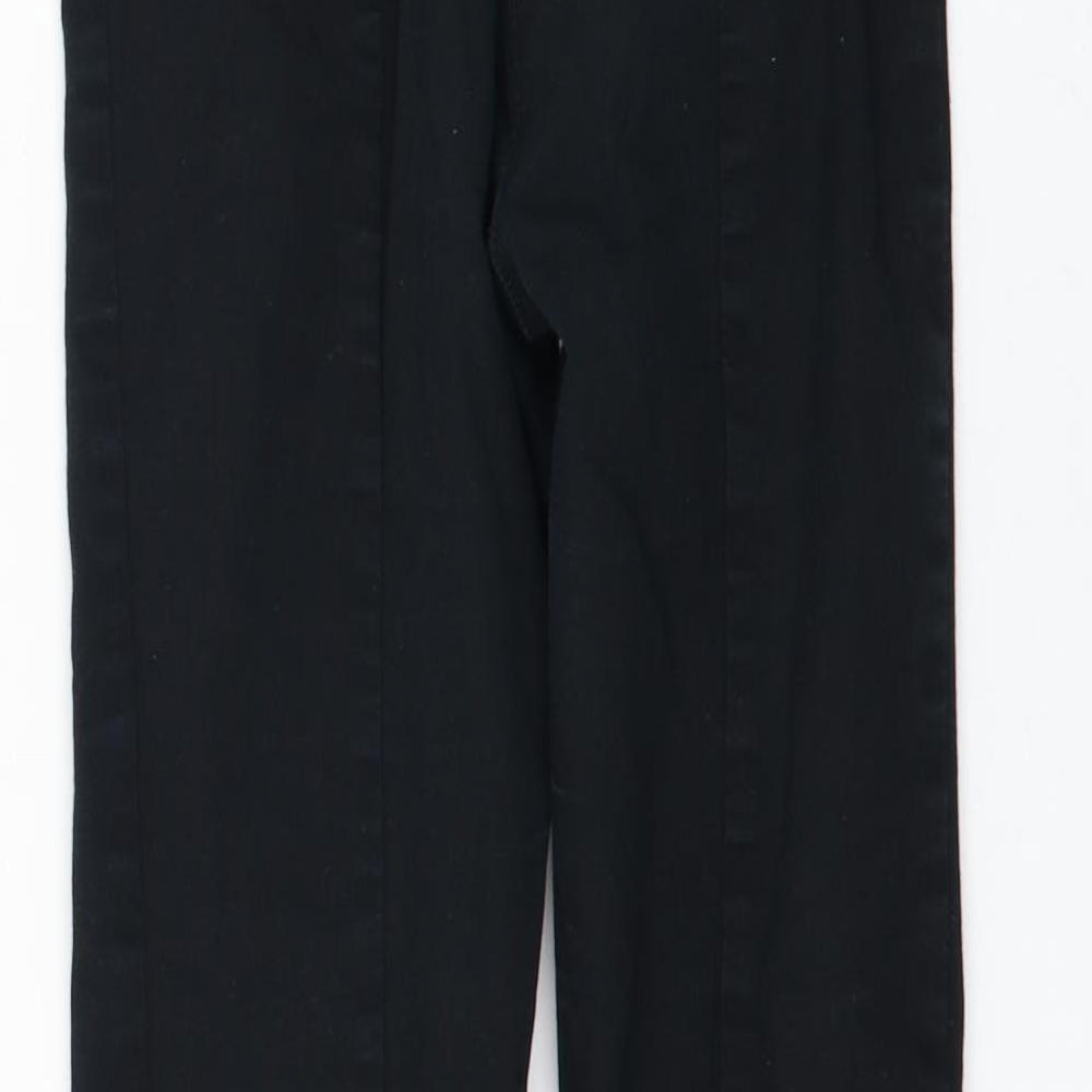 H&M Womens Black Cotton Skinny Jeans Size 8 L28 in Regular