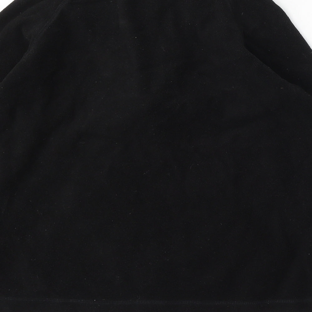 Dunnes Stores Womens Black Polyester Pullover Sweatshirt Size 8 Zip