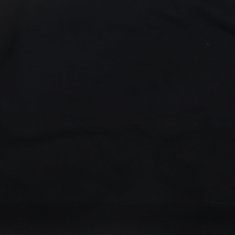 New Look Womens Black Cotton Pullover Sweatshirt Size M Pullover
