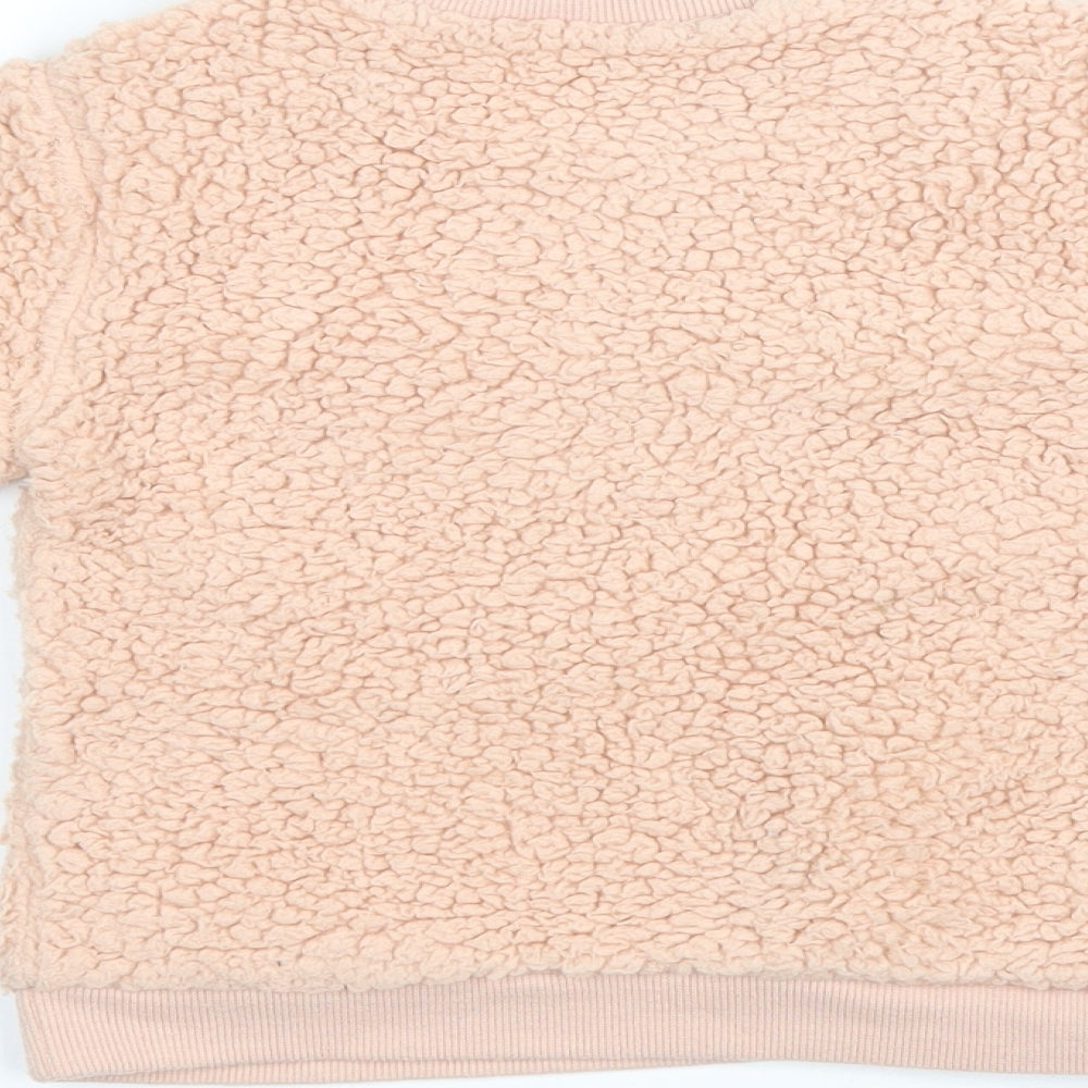 Nutmeg Girls Pink Polyester Pullover Sweatshirt Size 2 Years Pullover - Cutie