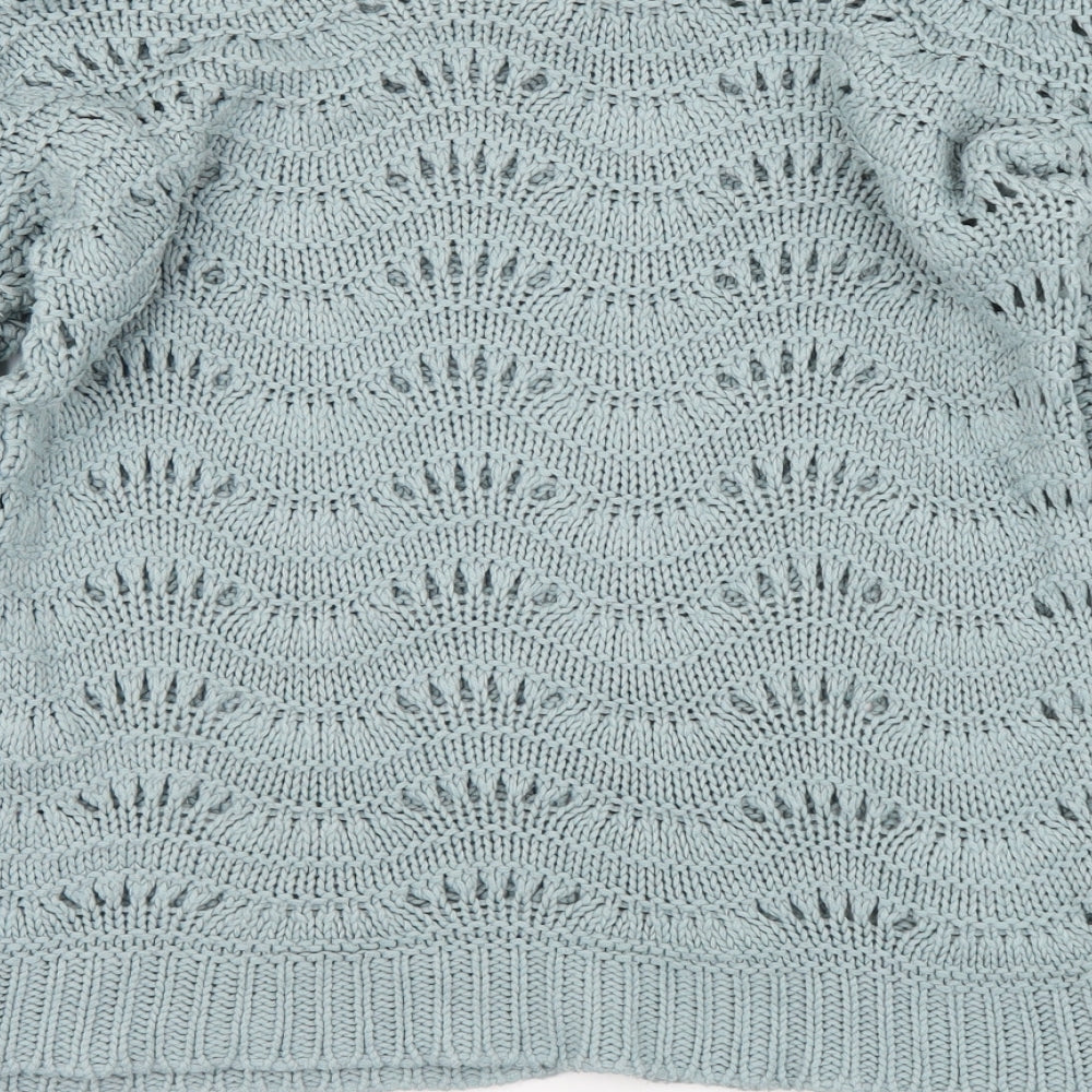 Dorothy Perkins Womens Blue Round Neck Acrylic Pullover Jumper Size S