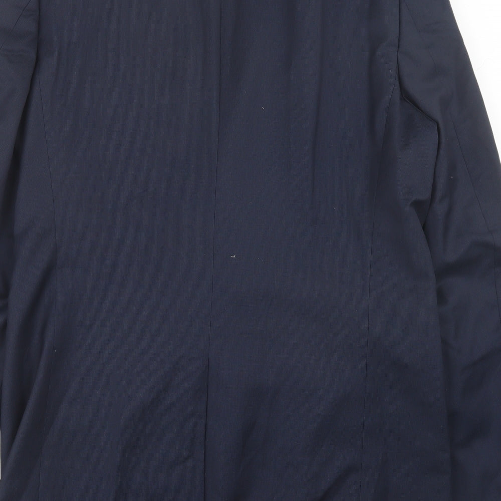 Marks & Spencer Mens Blue Wool Jacket Suit Jacket Size 40