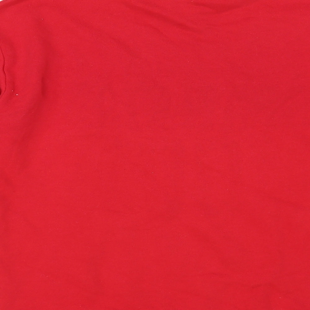 Dunnes Stores Womens Red Cotton Pullover Sweatshirt Size S Pullover - Sparkle Mood