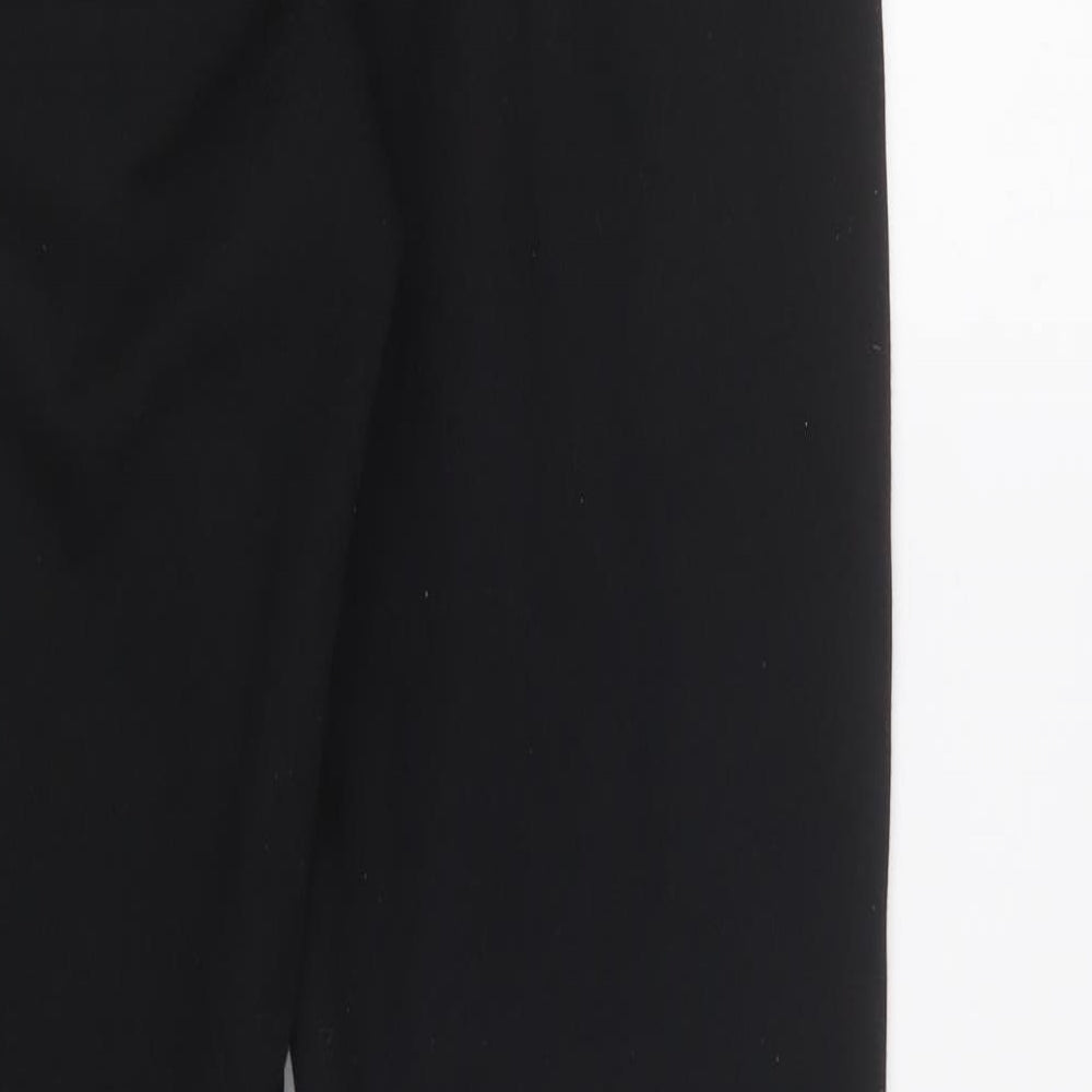 Crivit Womens Black Polyester Jogger Trousers Size S L27 in Regular Drawstring