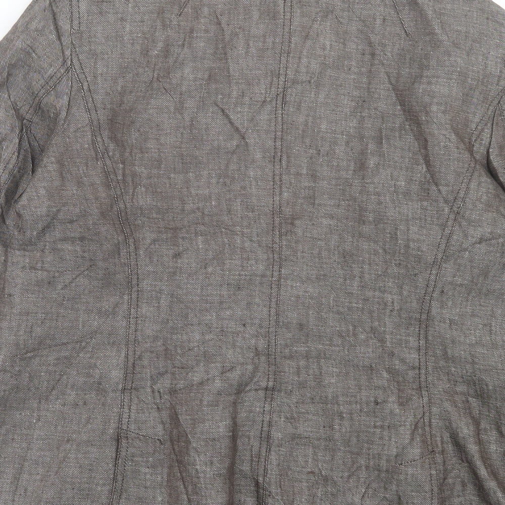 NEXT Womens Brown Jacket Size 6 Button