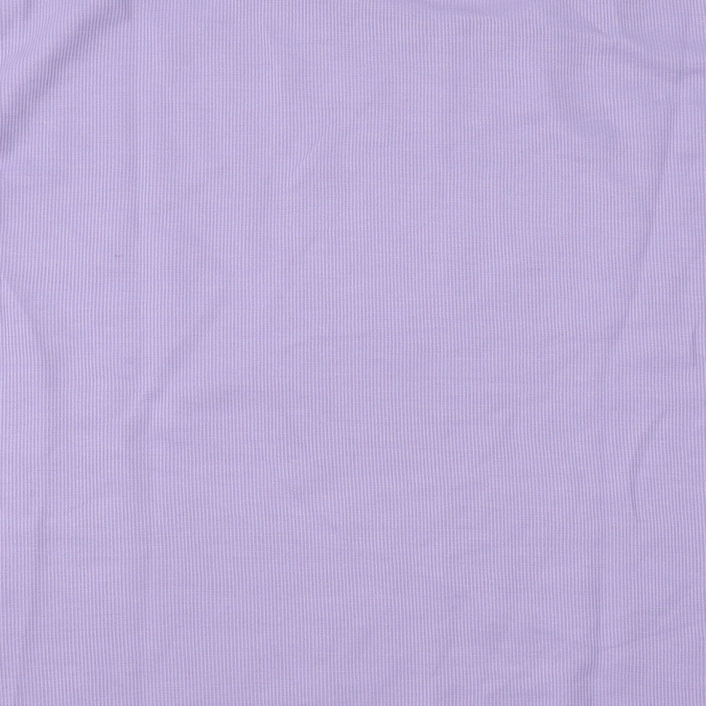 Debbie Morgan Womens Purple Round Neck Polyester Pullover Jumper Size L