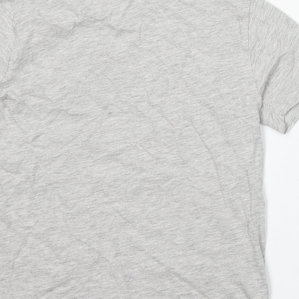 Next Boys Grey Cotton Basic T-Shirt Size 6 Years Round Neck - Gaming