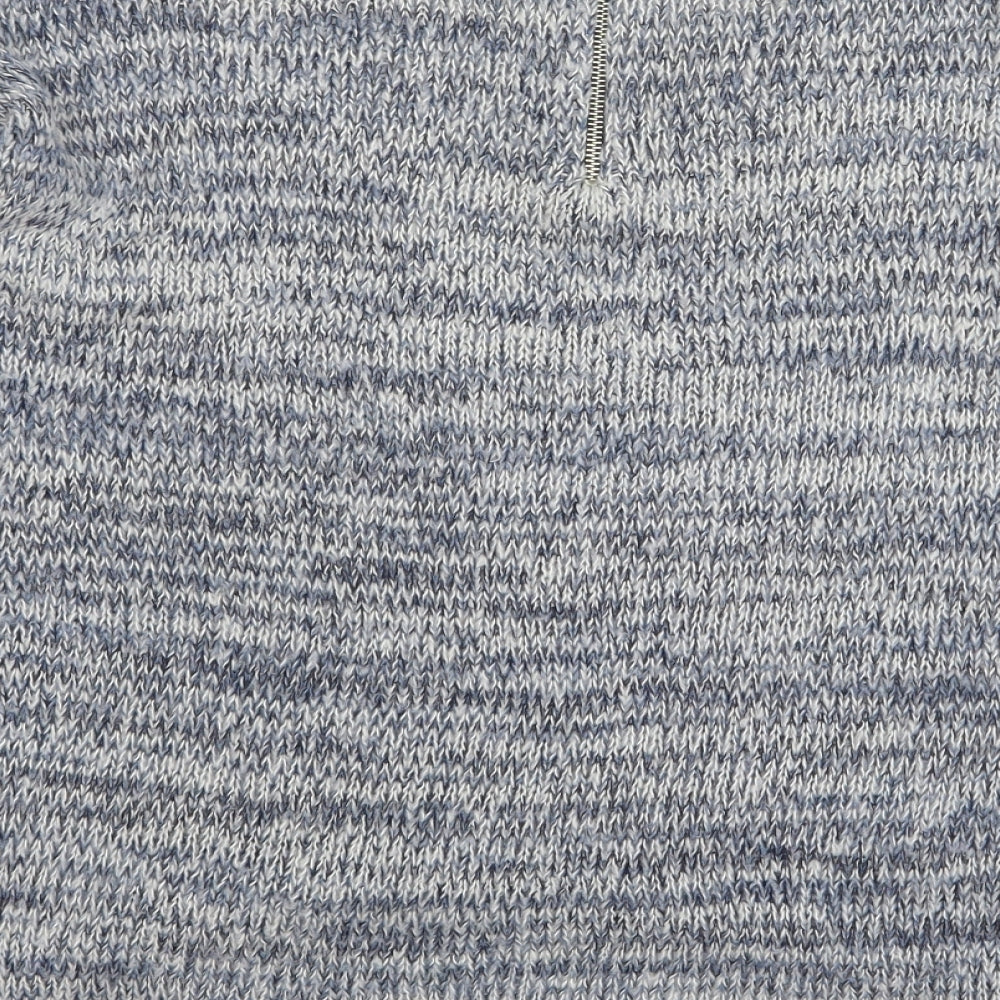Vero Moda Womens Blue Round Neck Acrylic Cardigan Jumper Size S