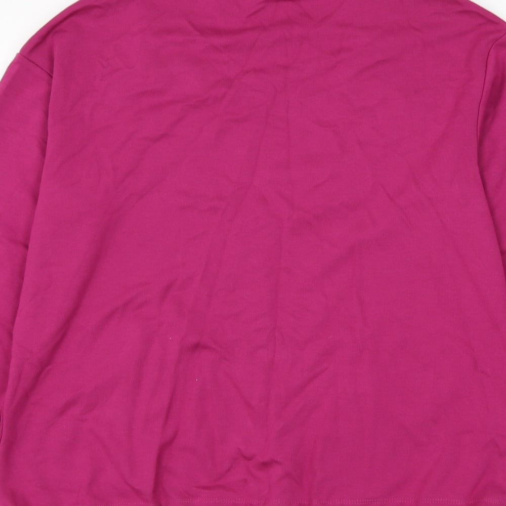 Gallery Womens Pink Viscose Pullover Sweatshirt Size S Pullover