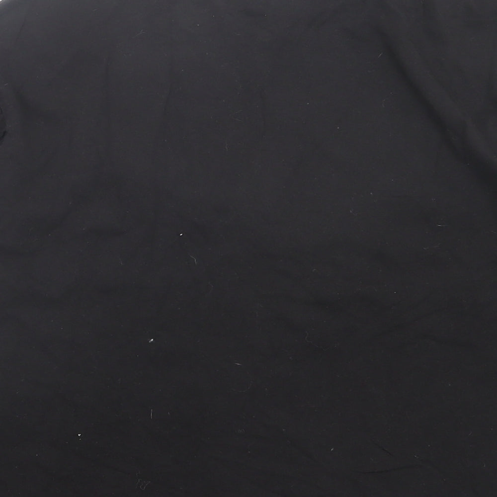 Stradivarius Womens Black Cotton Basic T-Shirt Size 6 Crew Neck - Out Of Service