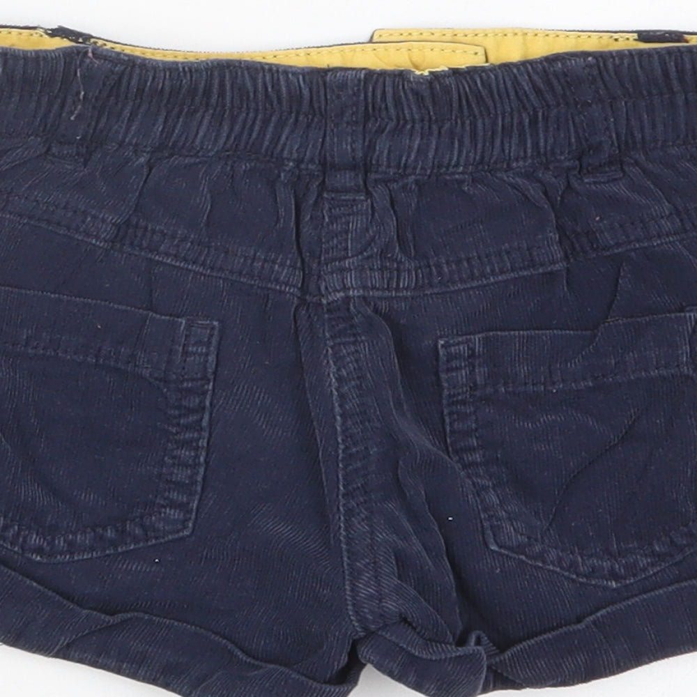 Dunnes Boys Blue Cotton Cropped Trousers Size 18-24 Months Button