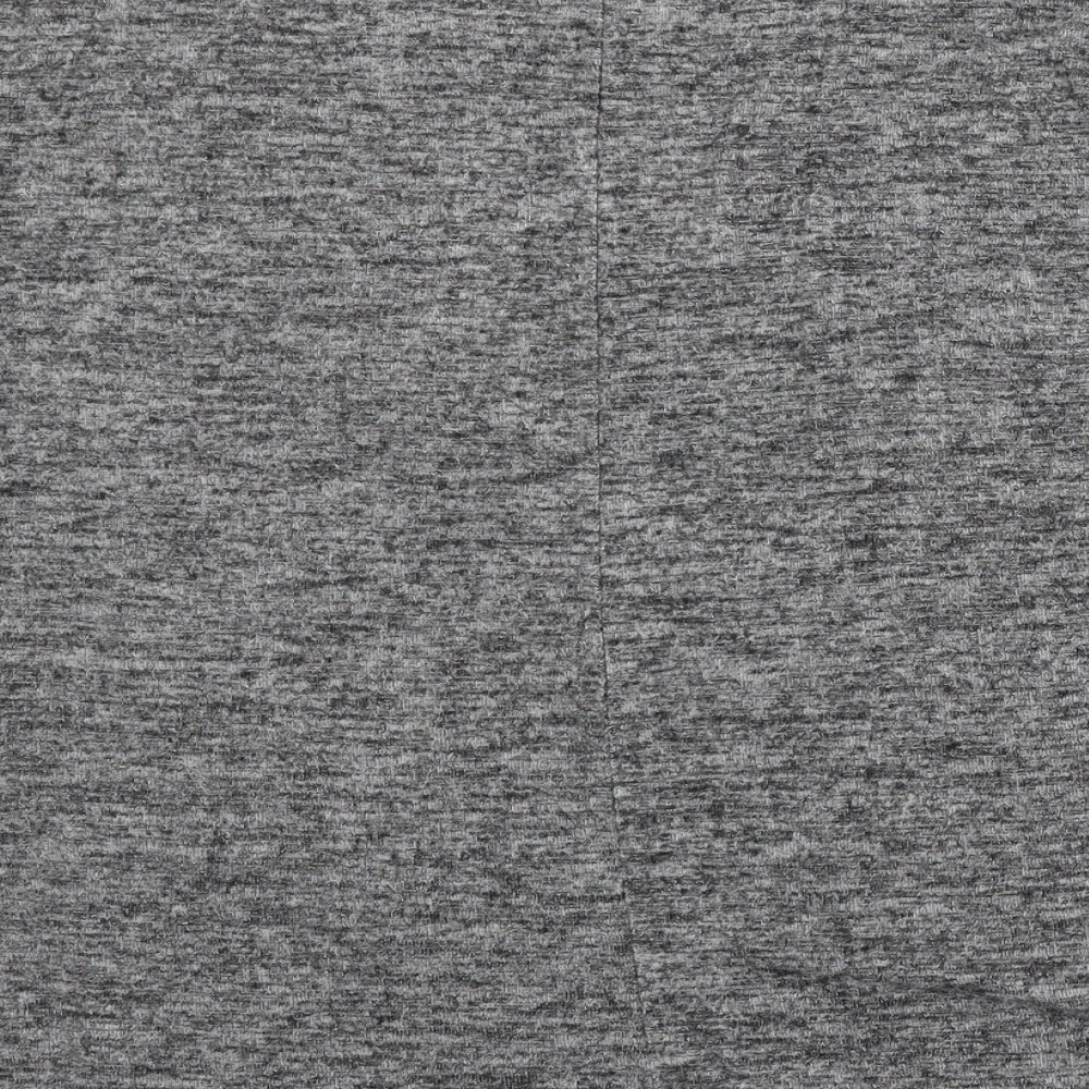 NEXT Womens Grey Round Neck Polyester Pullover Jumper Size 14
