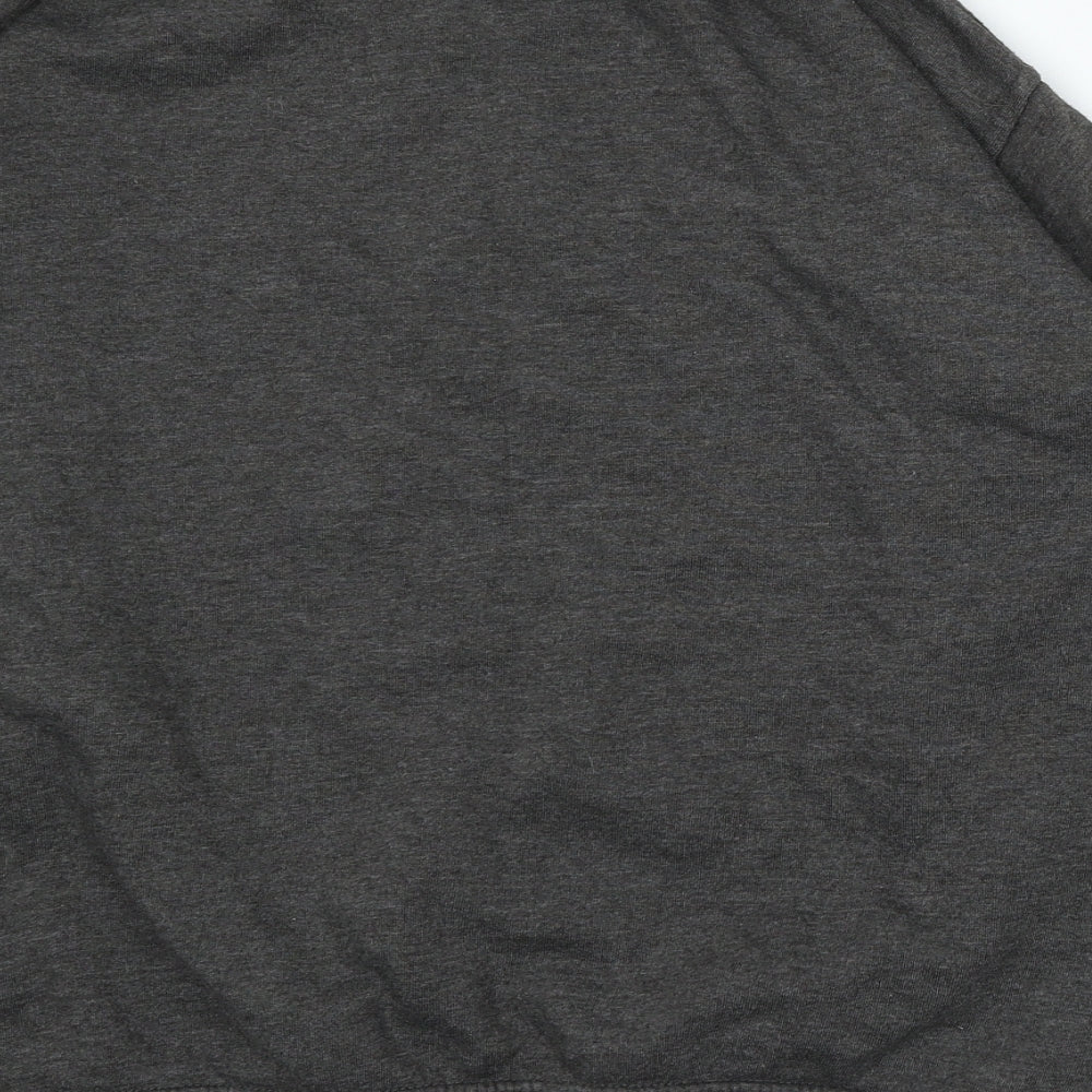 Uneek Womens Grey Cotton Pullover Sweatshirt Size M