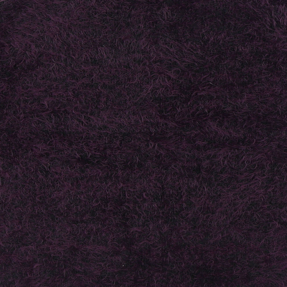 Bonmarché Womens Purple Round Neck Acrylic Pullover Jumper Size M