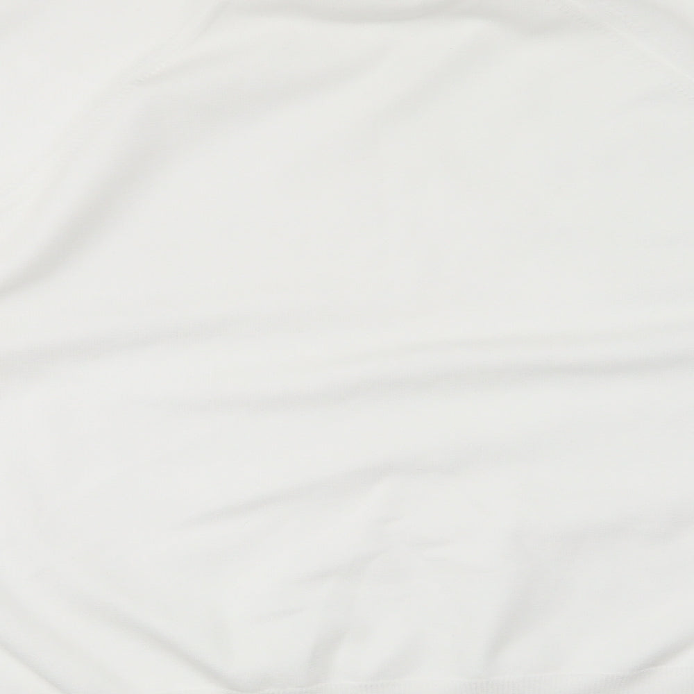 Berkertex Womens White Round Neck Polyester Pullover Jumper Size 20