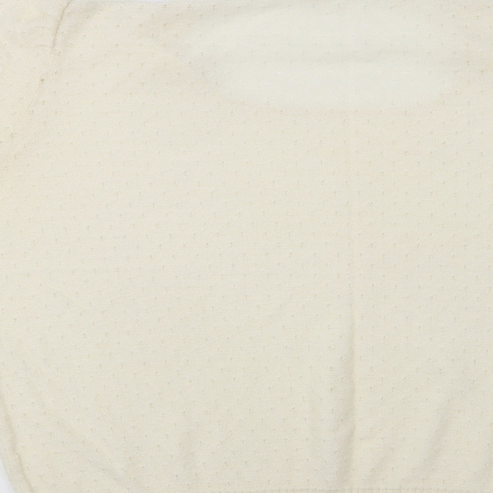 Duke Womens Ivory Round Neck Cotton Pullover Jumper Size 18