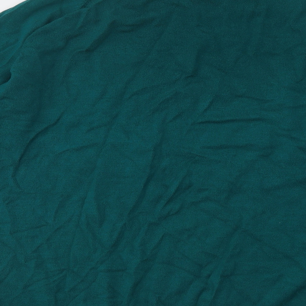 Dunnes Stores Womens Green Round Neck Cotton Pullover Jumper Size 2XL