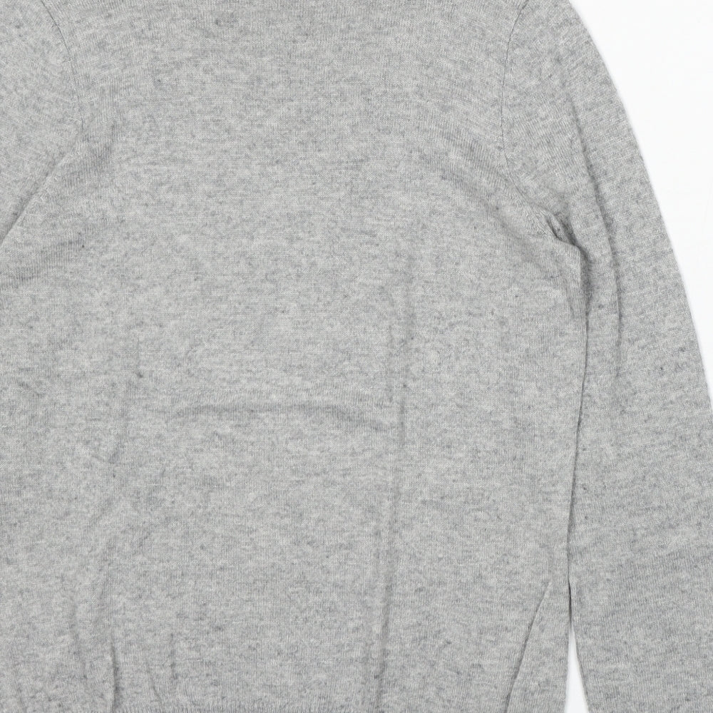 BHS Womens Grey Roll Neck Polyester Pullover Jumper Size 10