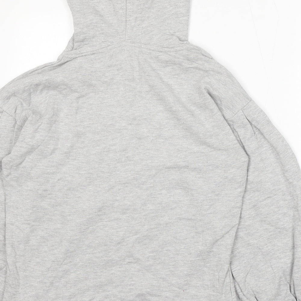 NEXT Womens Grey Cotton Pullover Hoodie Size M
