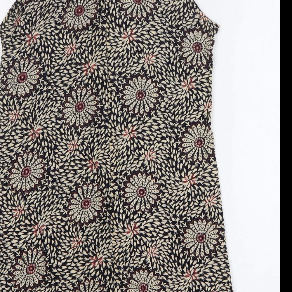 Glamourous Womens Multicoloured Floral Viscose Basic Blouse Size 12 Collared