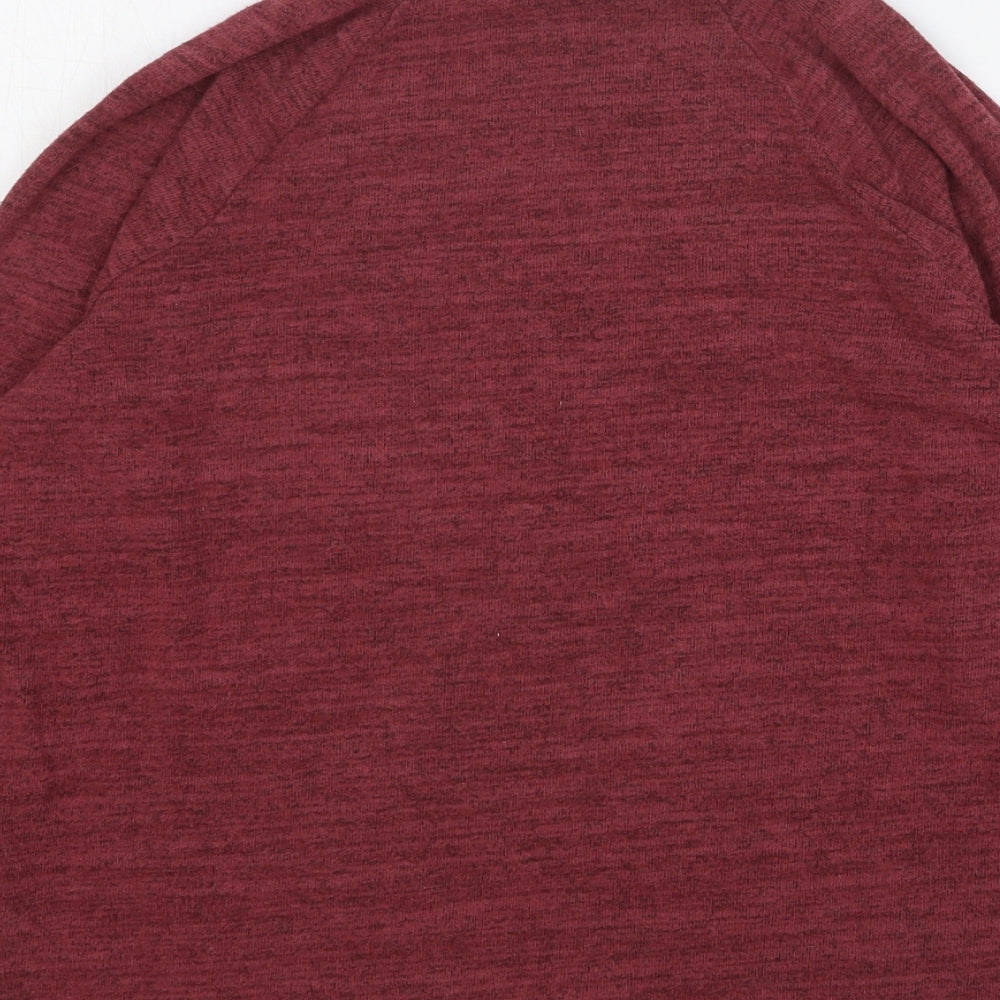 NEXT Womens Red Roll Neck Viscose Pullover Jumper Size 10