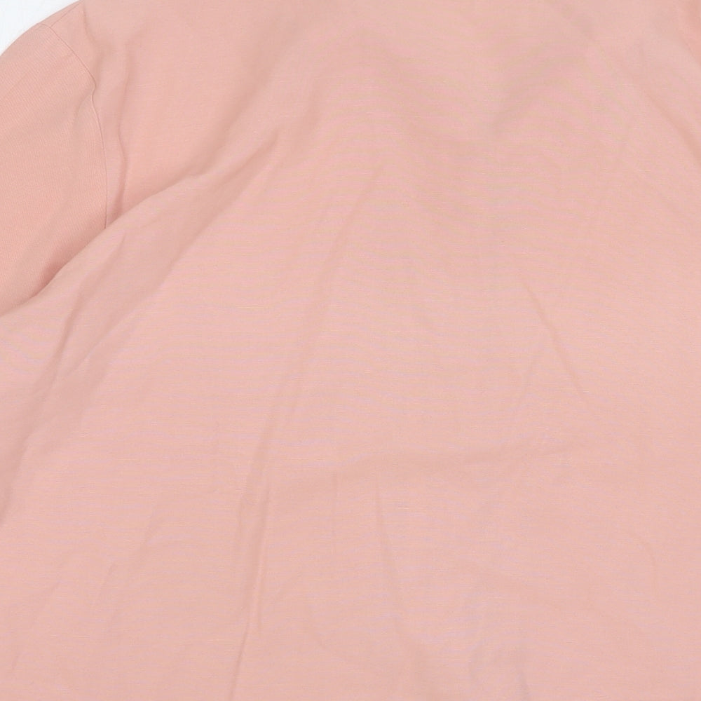 Bonmarché Womens Pink Polyester Basic Button-Up Size 20 Collared