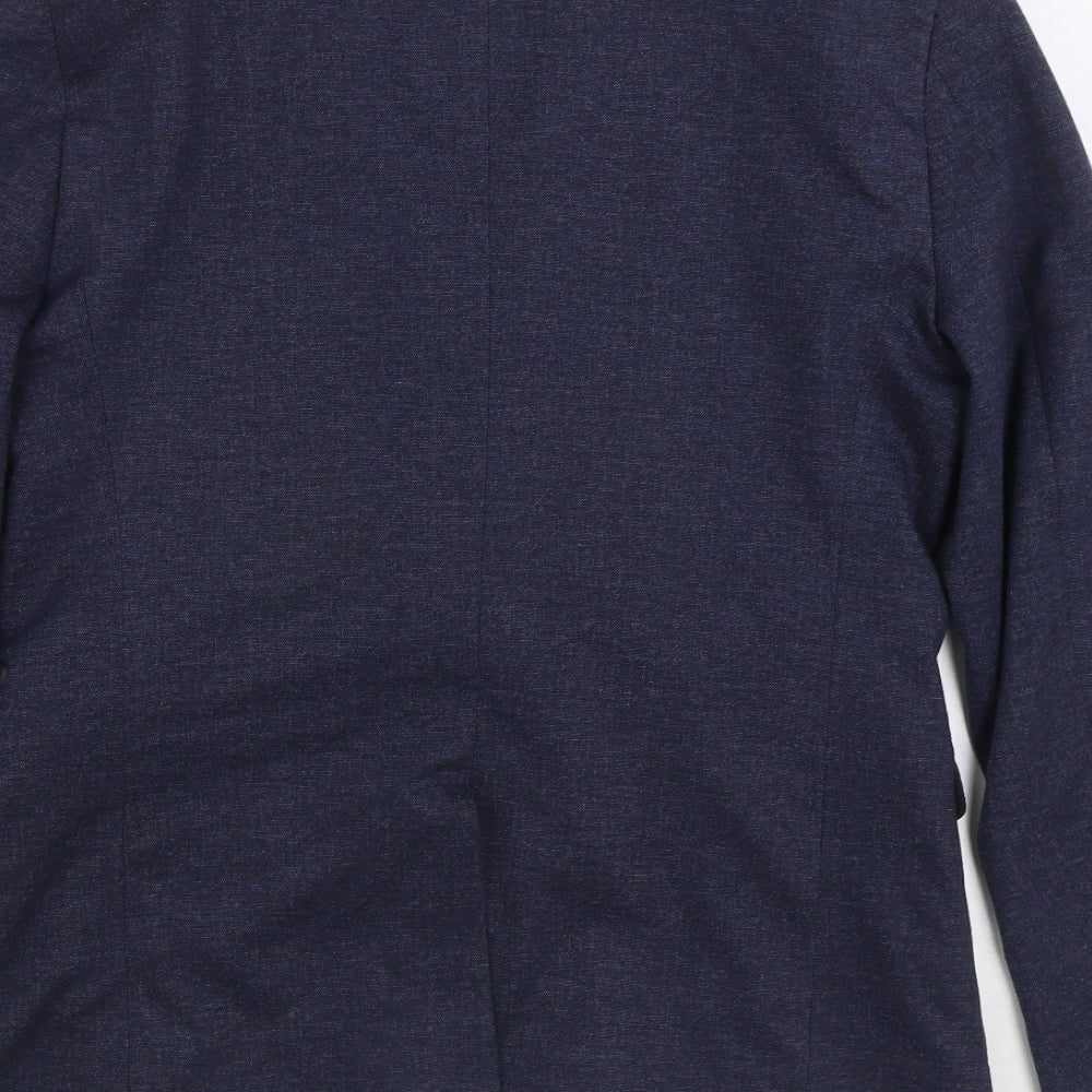 New Look Mens Blue Polyester Jacket Suit Jacket Size 38