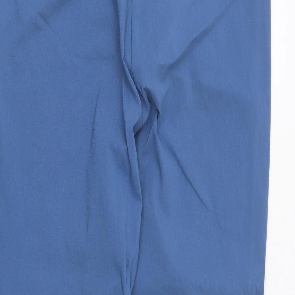 Jasmine & Juliana Womens Blue Viscose Trousers Size 14 L23 in Regular