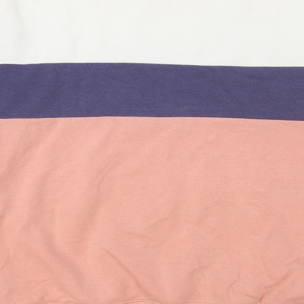 New Look Womens Multicoloured Colourblock Cotton Pullover Sweatshirt Size S Pullover