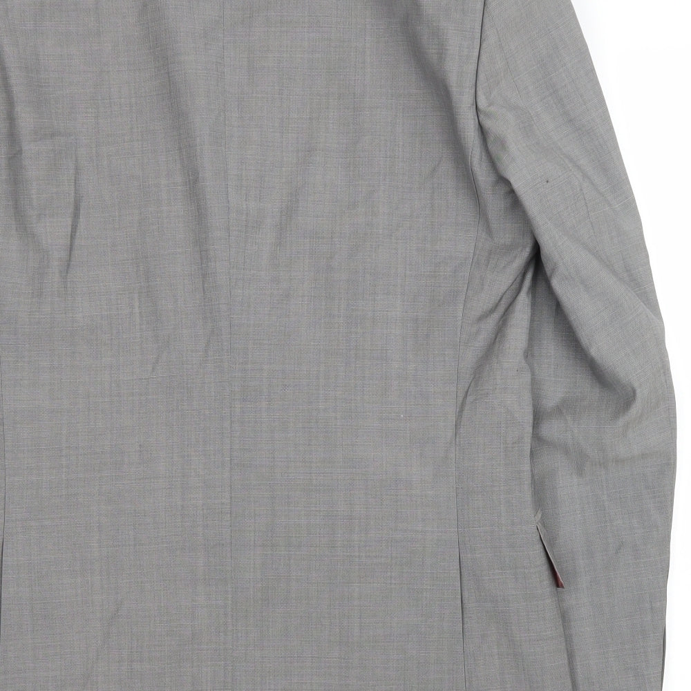 Marks & Spencer Mens Grey Wool Jacket Blazer Size 38
