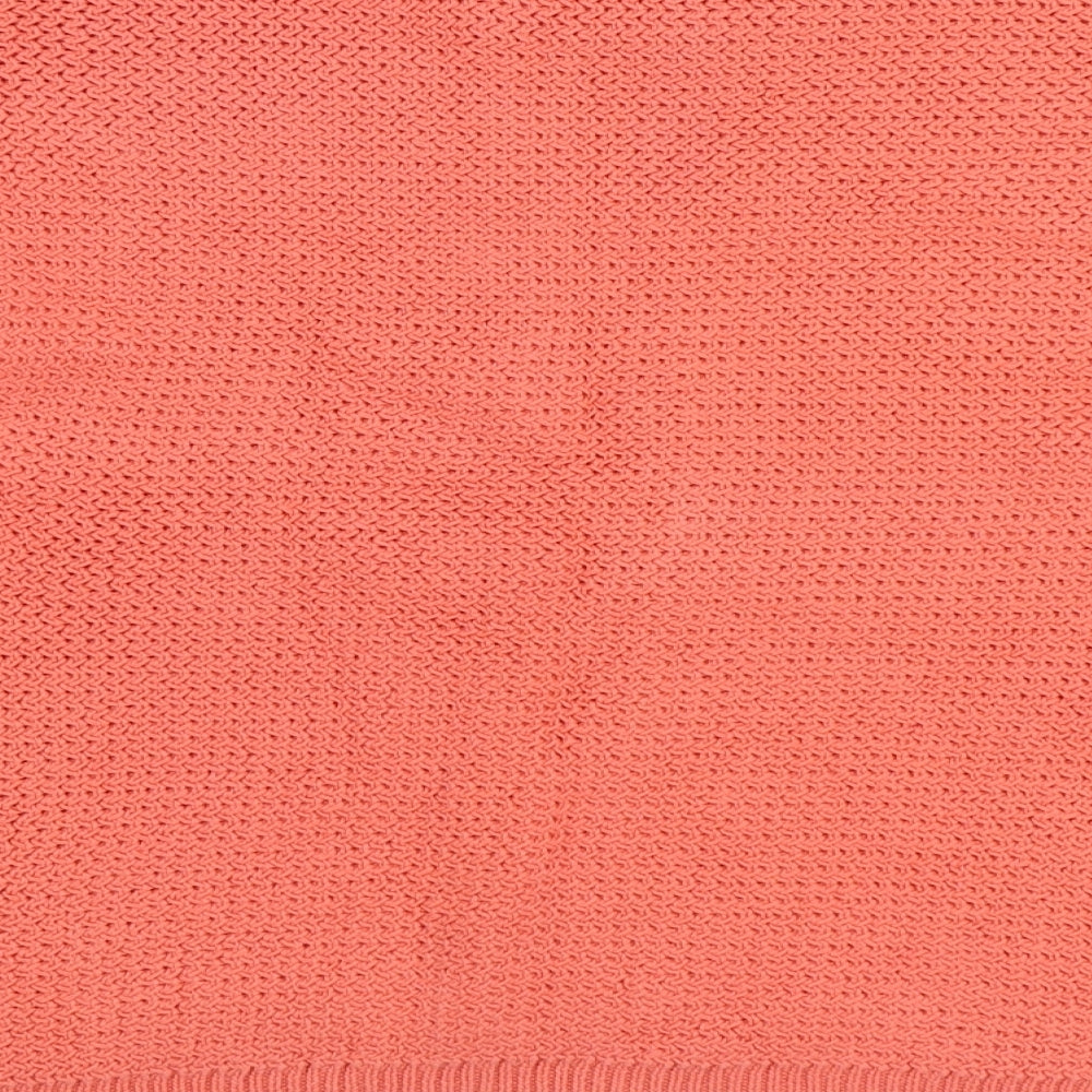Marks & Spencer Womens Pink Round Neck 100% Cotton Pullover Jumper Size L