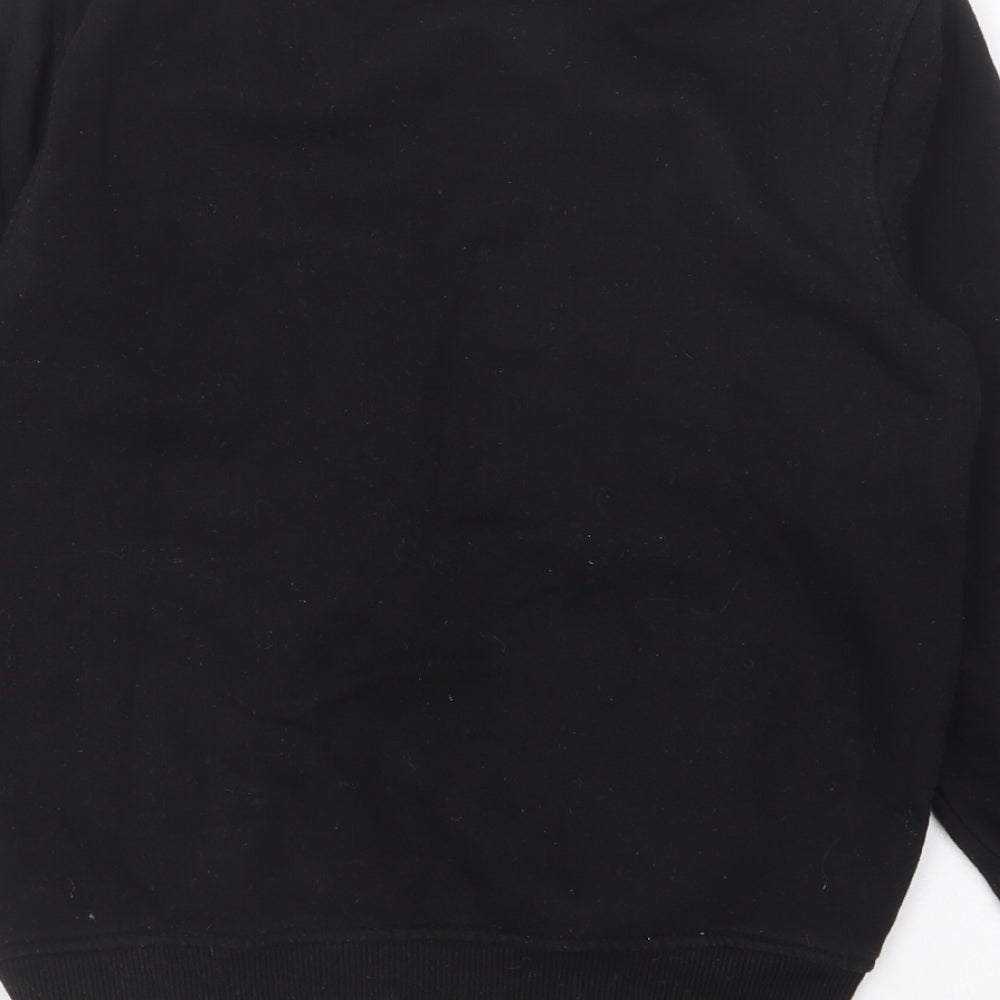 George Boys Black Cotton Pullover Sweatshirt Size 9-10 Years Pullover
